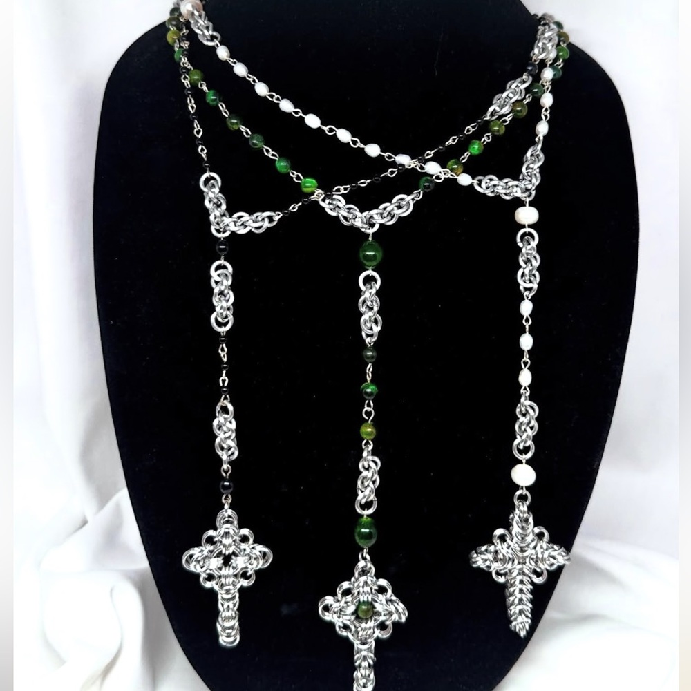 Chain cross necklace